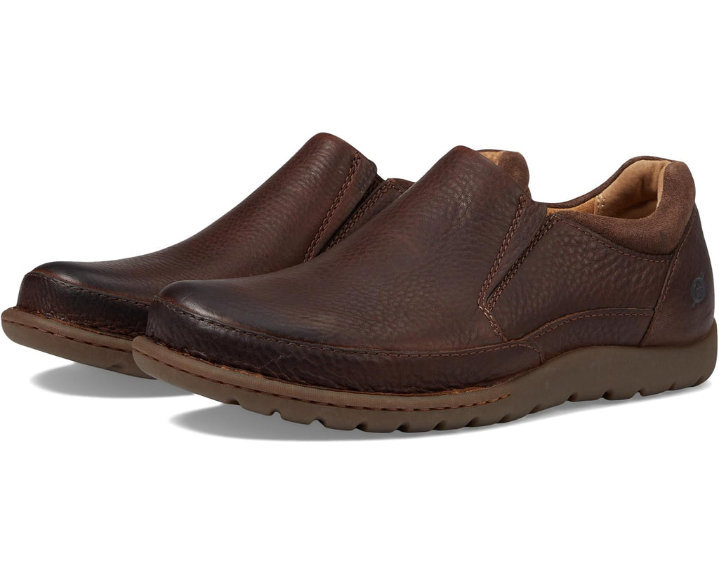 Men's Born Nigel Slip-On Brown/Dark Brown Combo