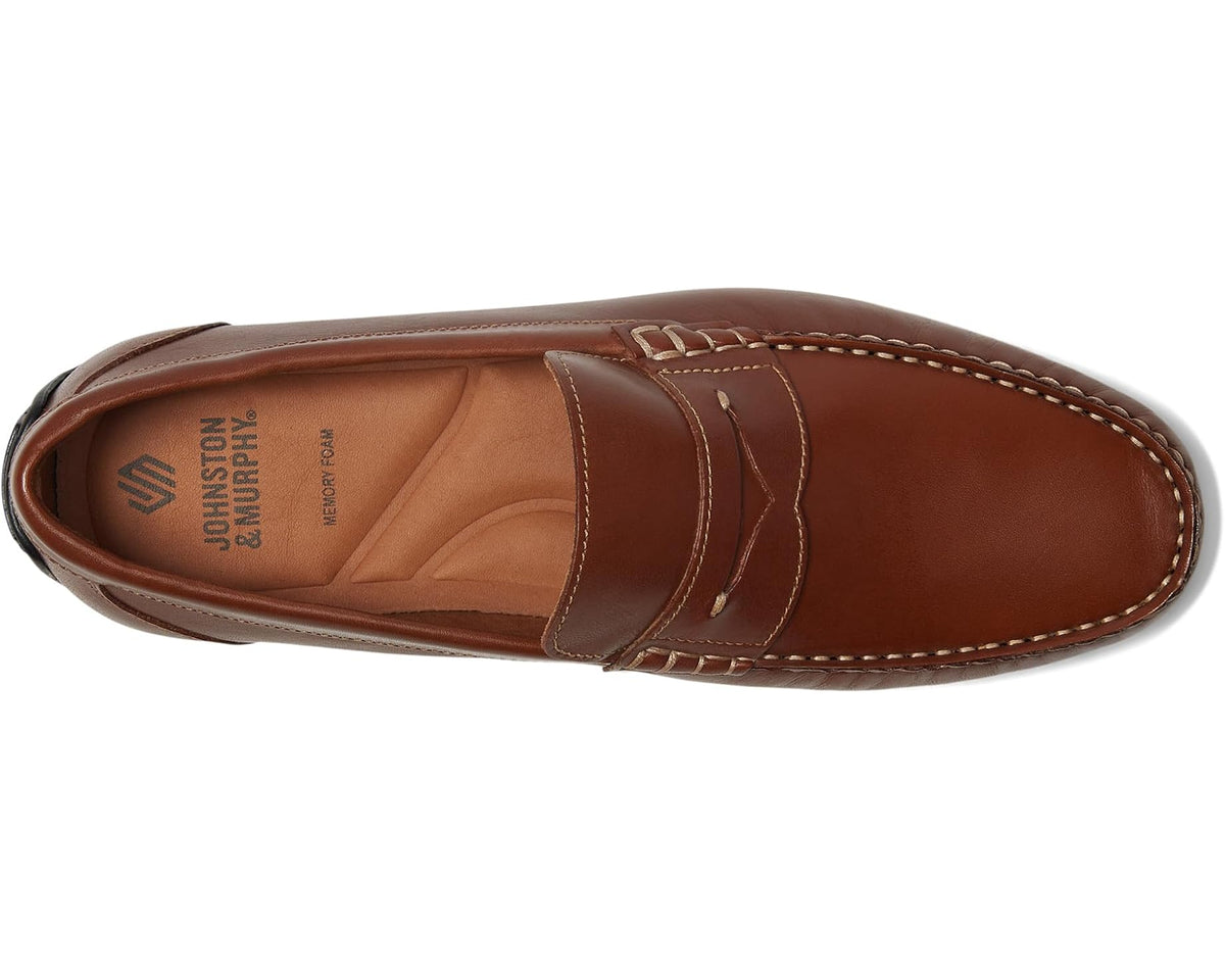 Men's Johnston & Murphy Beck Penny Tan Full Grain