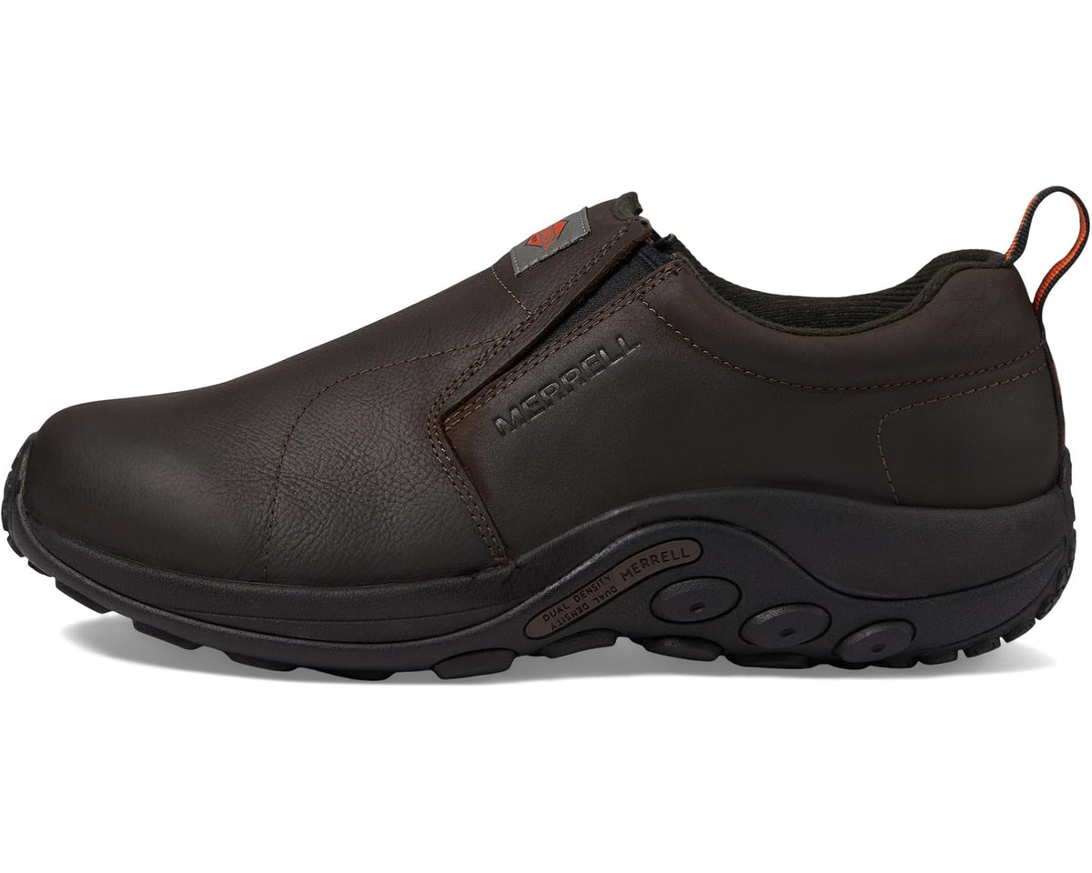 Men's Merrell Work Jungle Moc Leather Slip Resistant Espresso