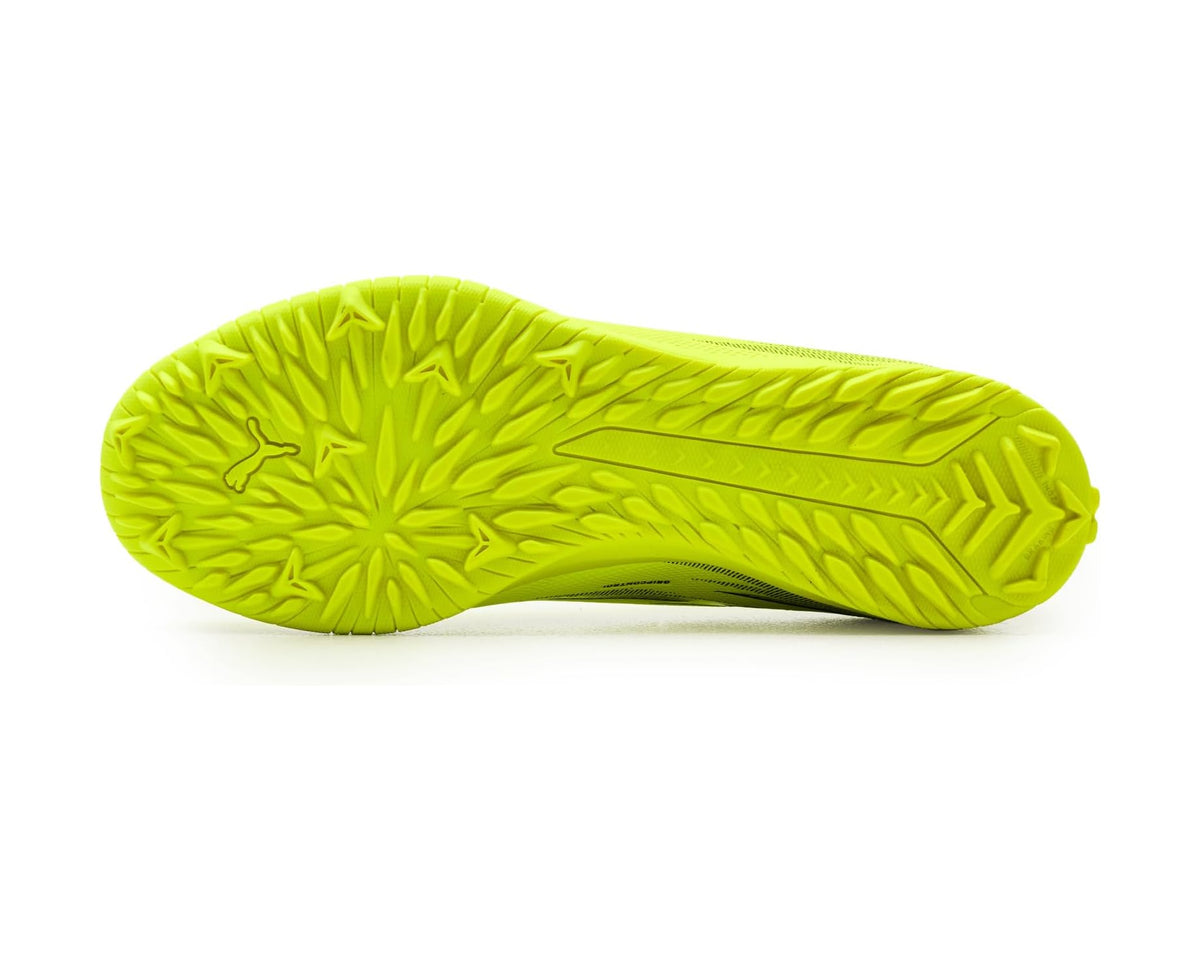 Men's PUMA Ultra 6 Play Turf Trainer Soccer Cleats Yellow Alert/Black/Glowing Red/Lime Squeeze