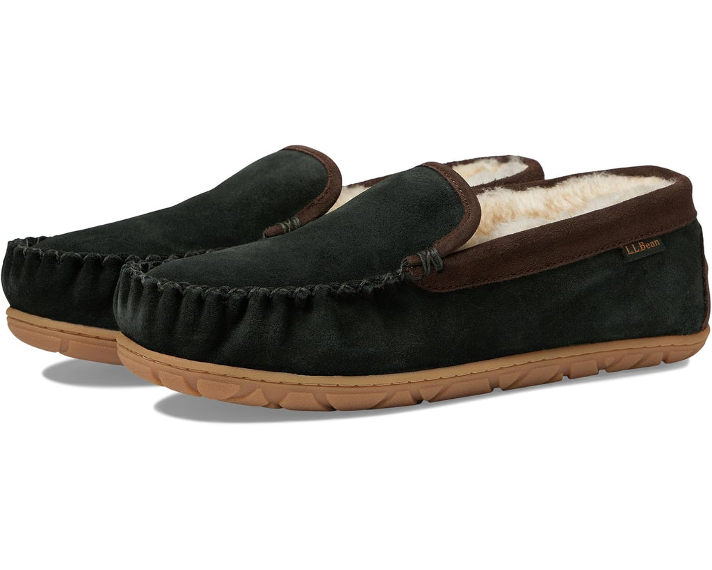 Men's L.L.Bean Wicked Good Slipper Venetian Black Spruce/Chocolate