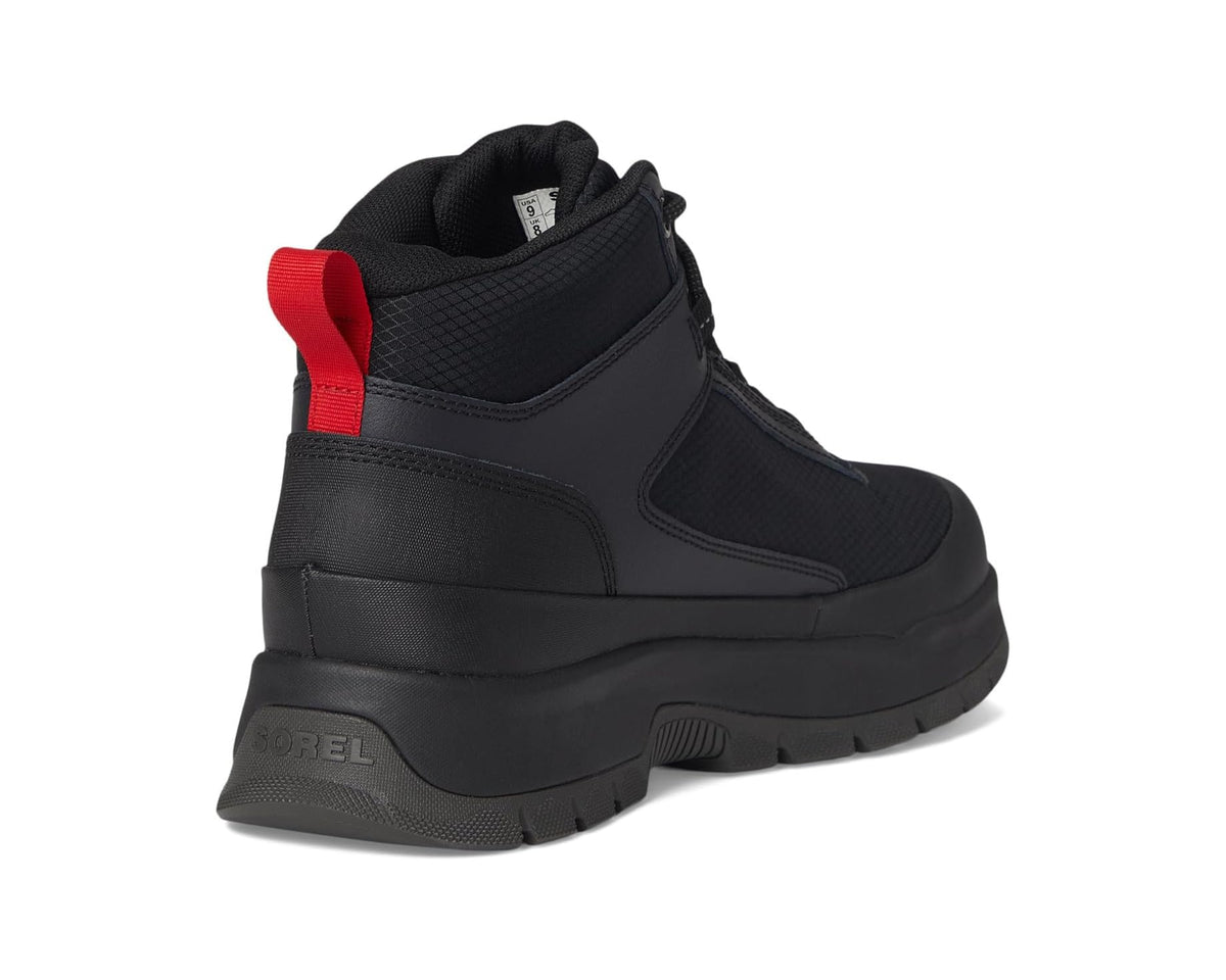 Men's SOREL Outing Nw Sneaker Mid Waterproof Black/Black