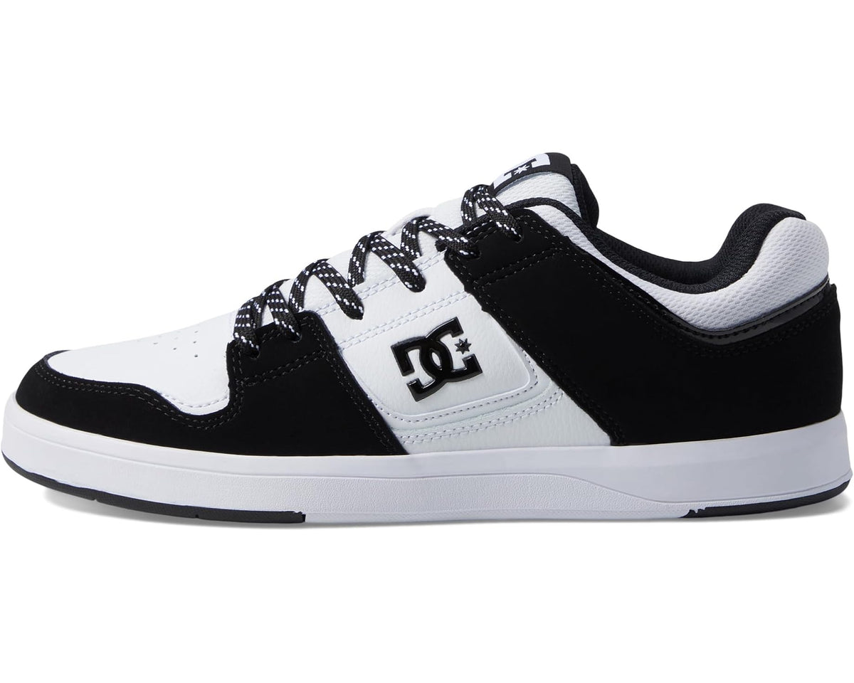 Men's DC Cure Casual Low Top Skate Shoes Sneakers White/Black/Carbon