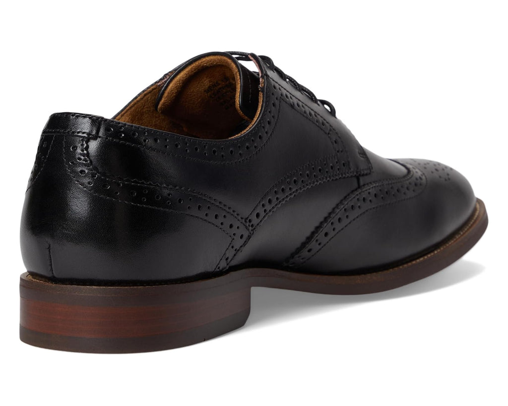 Men's Florsheim Rucci Wing Tip Oxford Black Smooth