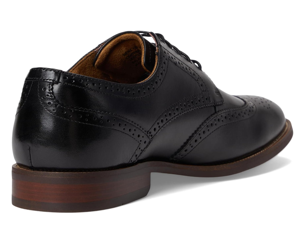 Men's Florsheim Rucci Wing Tip Oxford Black Smooth