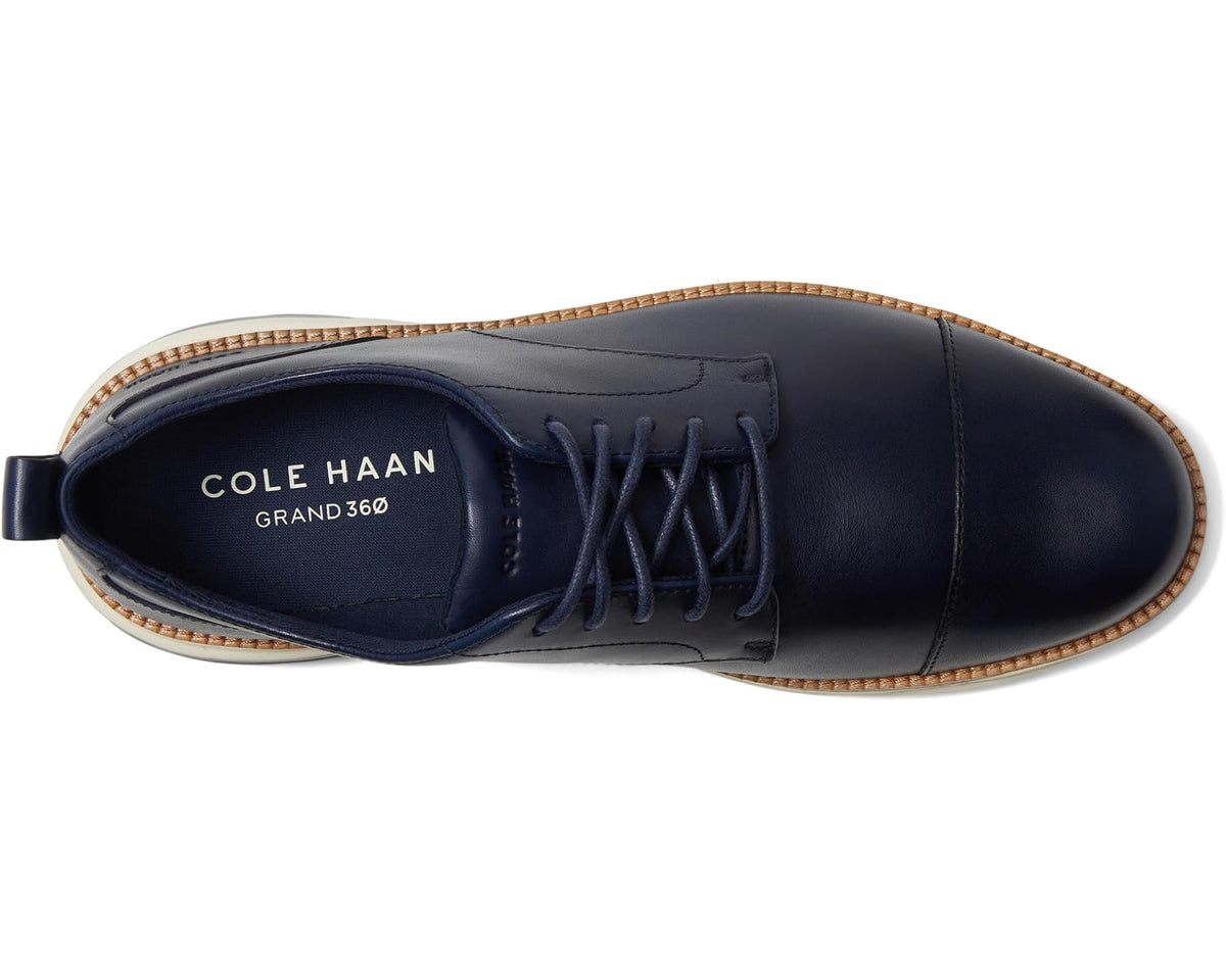 Men's Cole Haan Grand Hurrion Cap Toe Oxford Midnight Moon/Ivory/Sleet