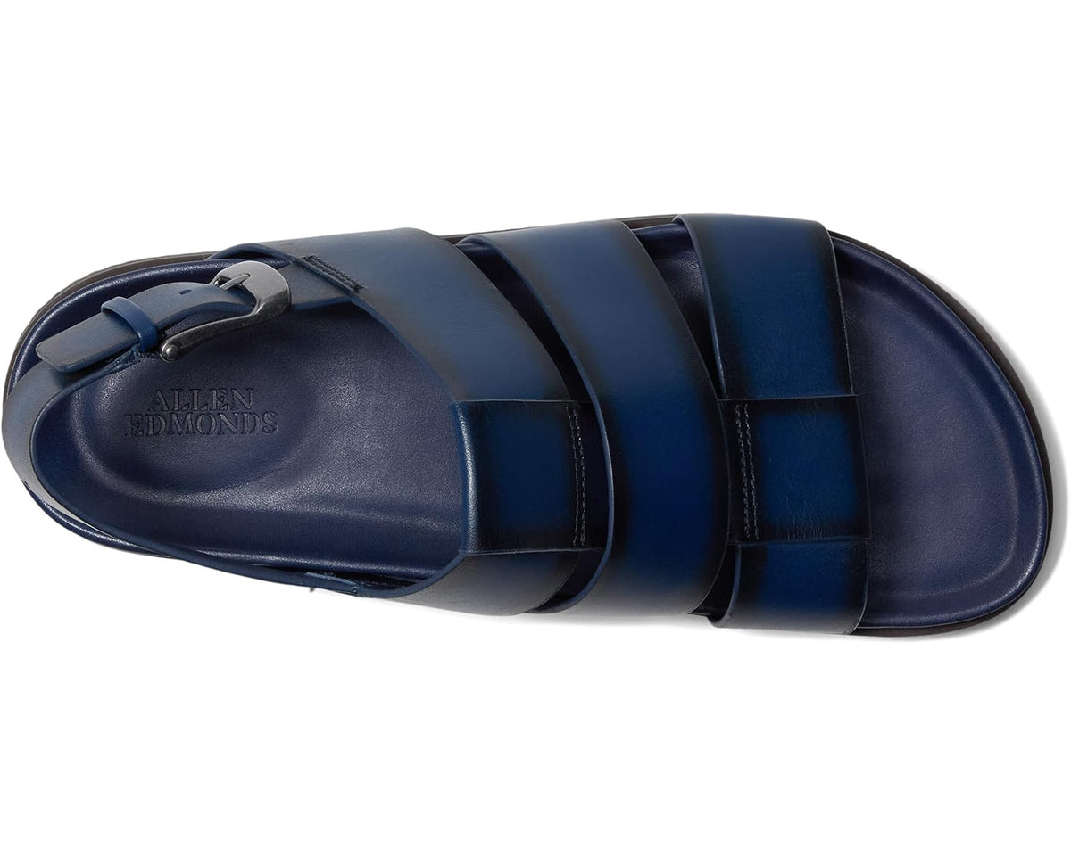 Men's Allen Edmonds Damien Fisherman Sandals Navy Leather