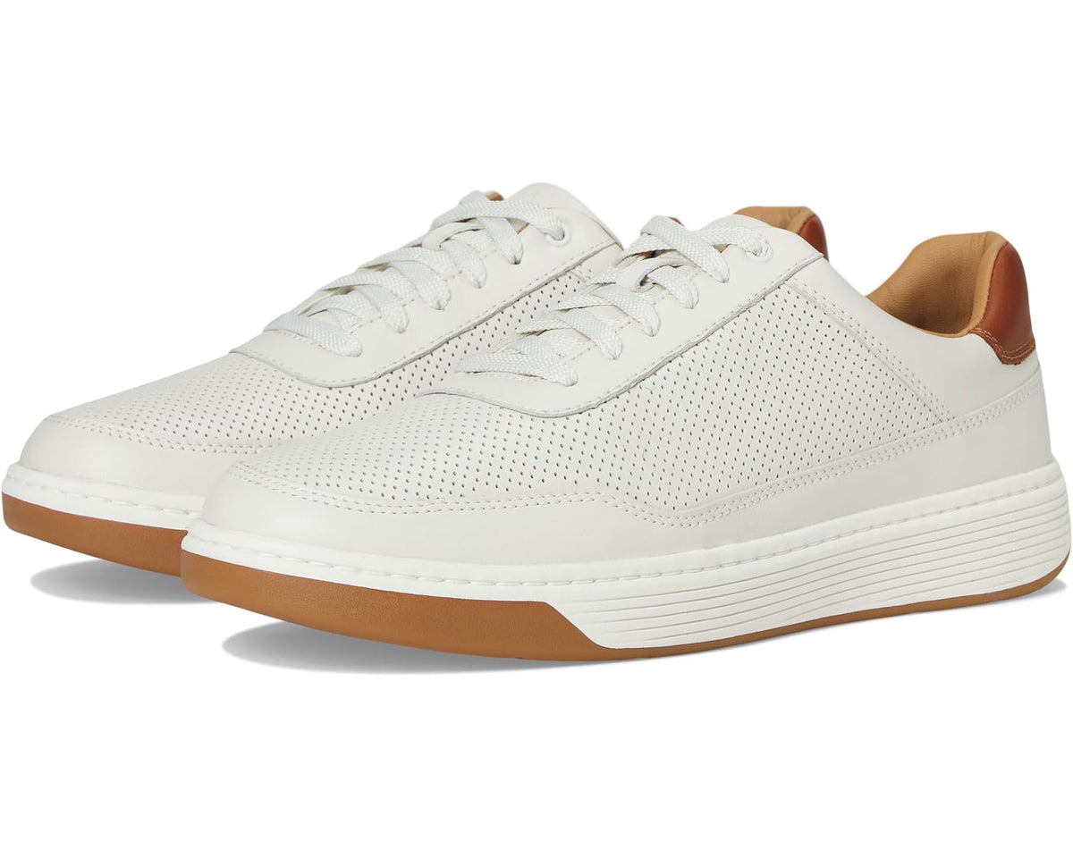 Men's Johnston & Murphy Dawson Perfed U-throat White