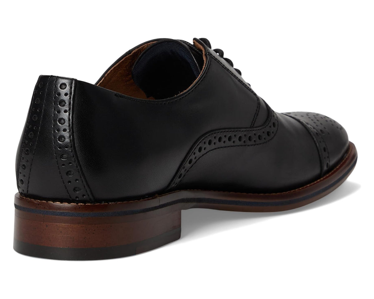 Men's Johnston & Murphy Conard 2.0 Cap Toe Black Full Grain