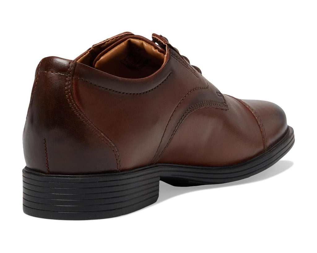 Men's Clarks Whiddon Cap Mahogany Leather