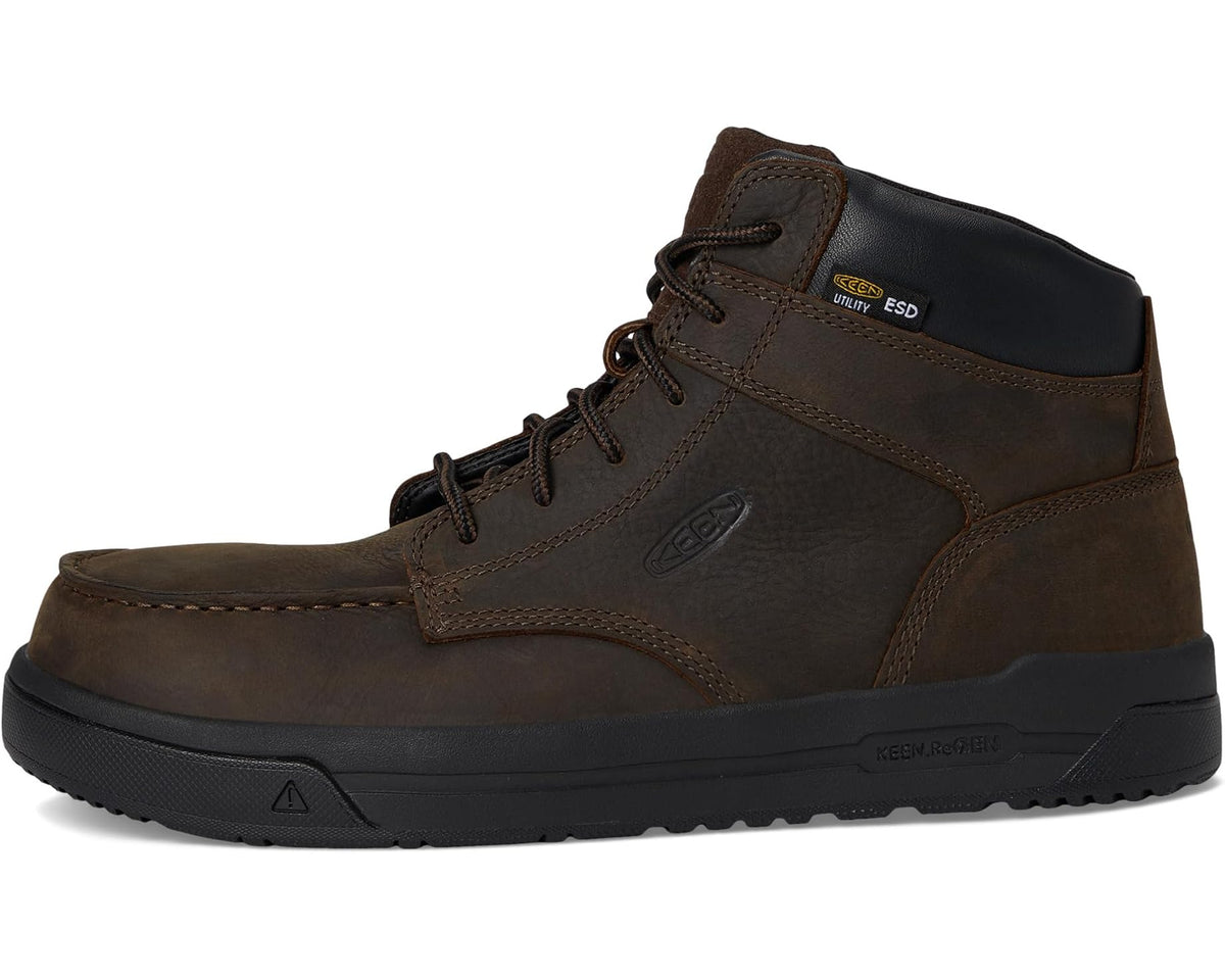 Men's KEEN Utility Gibson ESD Boot (Carbon-Fiber Toe) Cascade Brown/Black