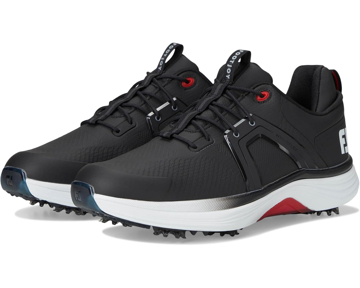Men's FootJoy HyperFlex Golf Shoes Black/White/Red