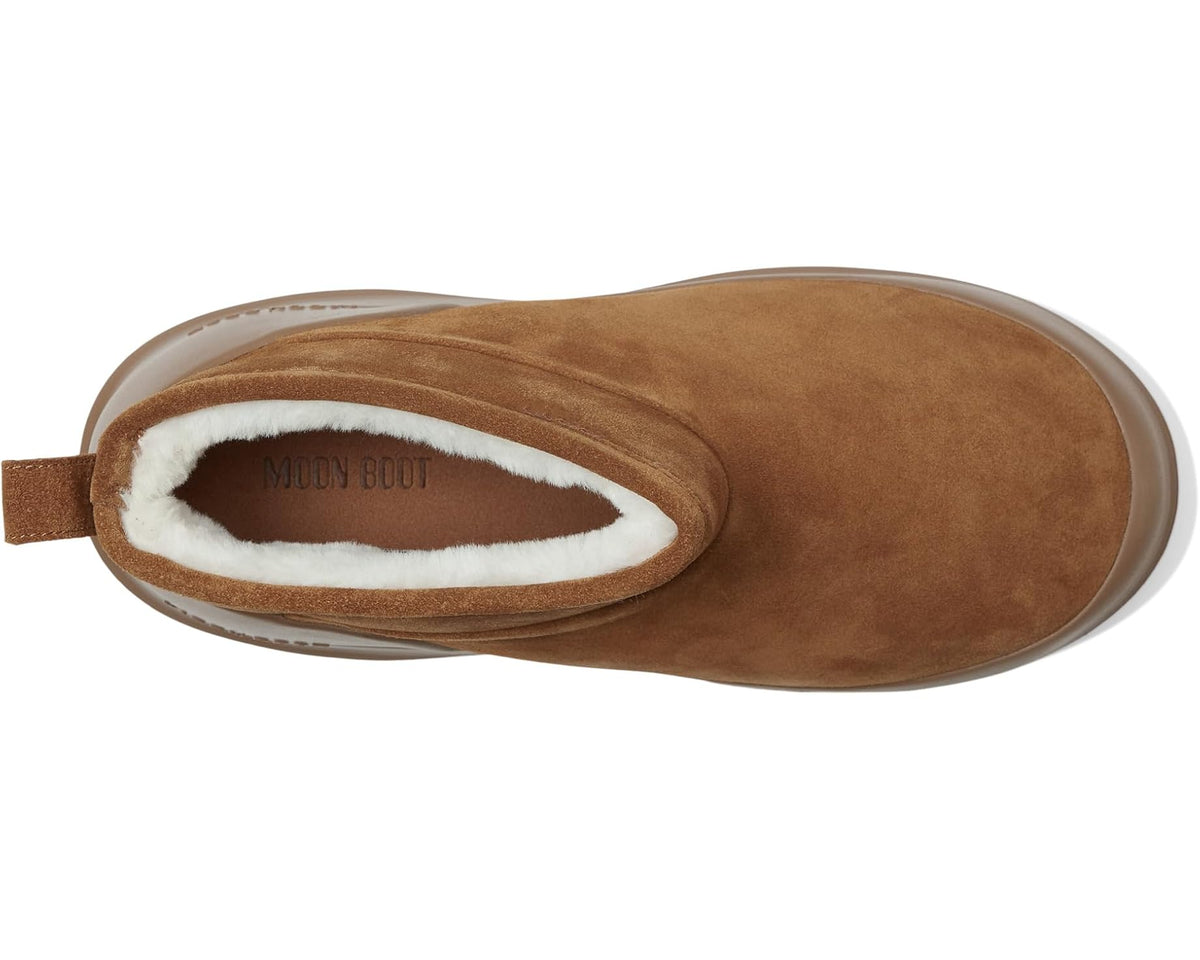 Unisex MOON BOOT Luna Low Boot Suede Cognac
