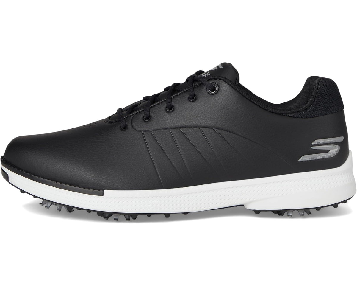 Men's Skechers GO GOLF Tempo Spiked Golf Shoe Black/White
