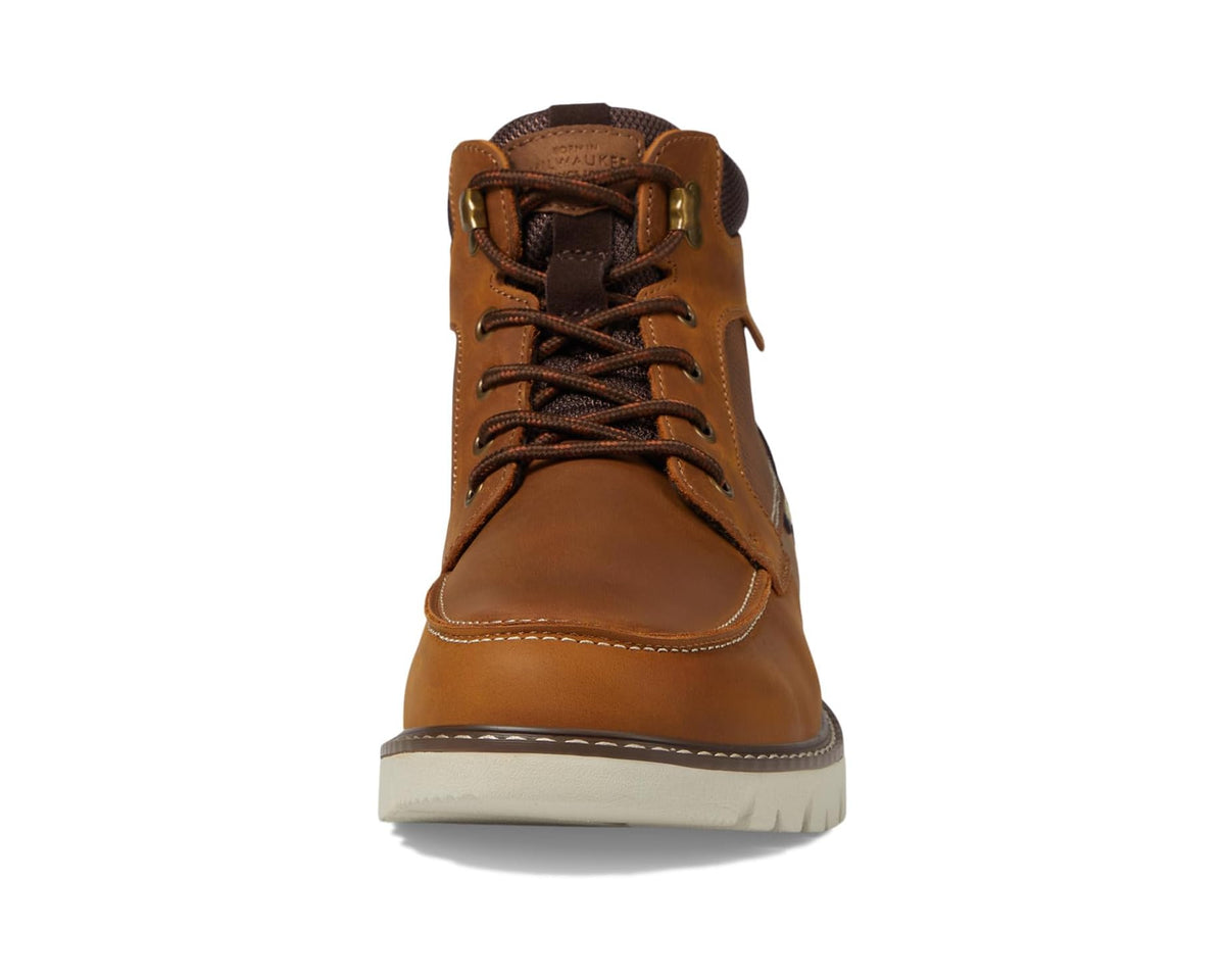 Men's Nunn Bush Karnak Moc Toe Boots Lightweight Comfortable Chukka Tan
