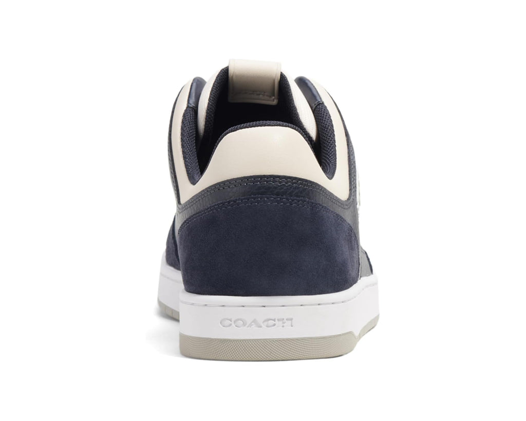 Men's COACH C201 Mixed Material Sneaker Midnight Navy