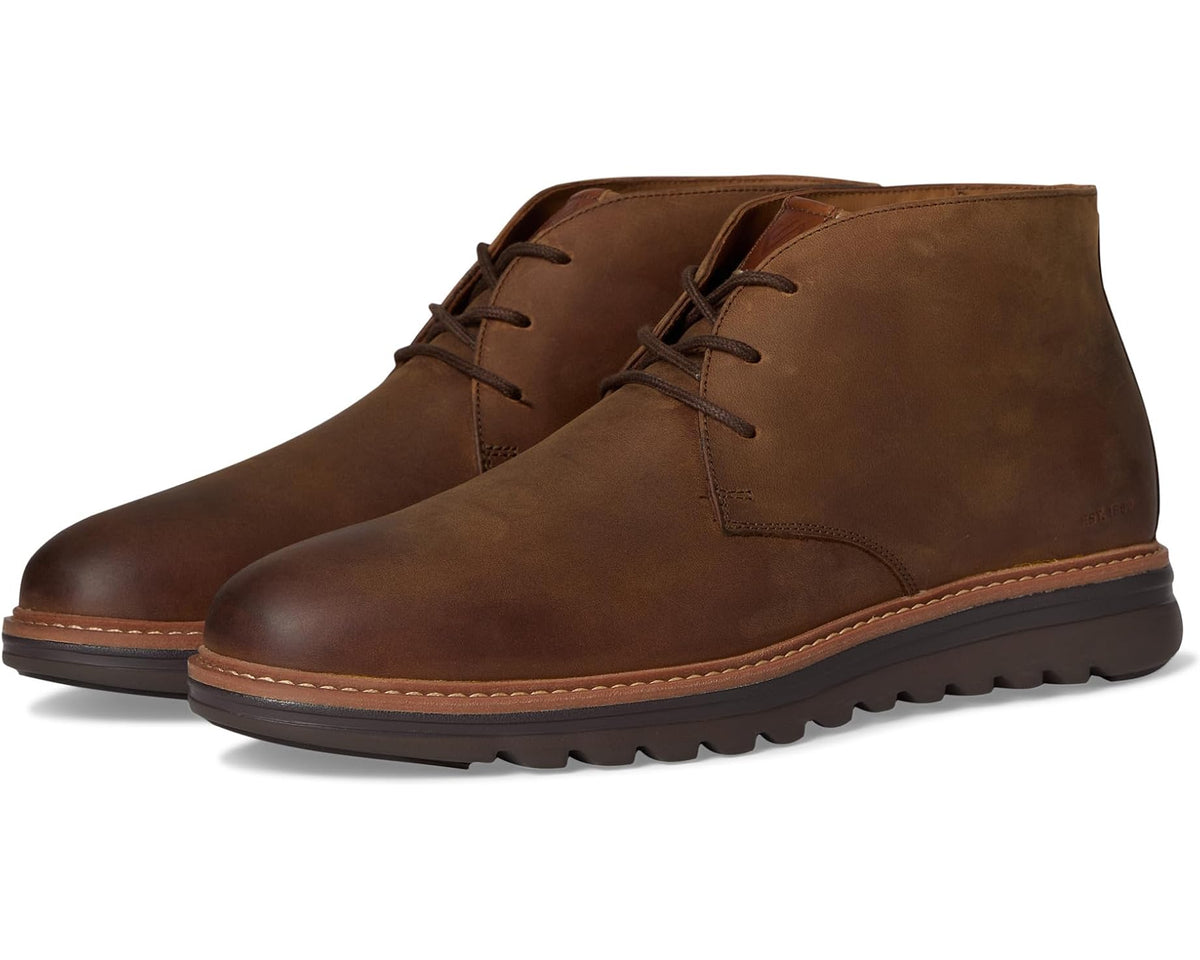 Men's Johnston & Murphy Braxton Chukka Brown Oiled Full Grain