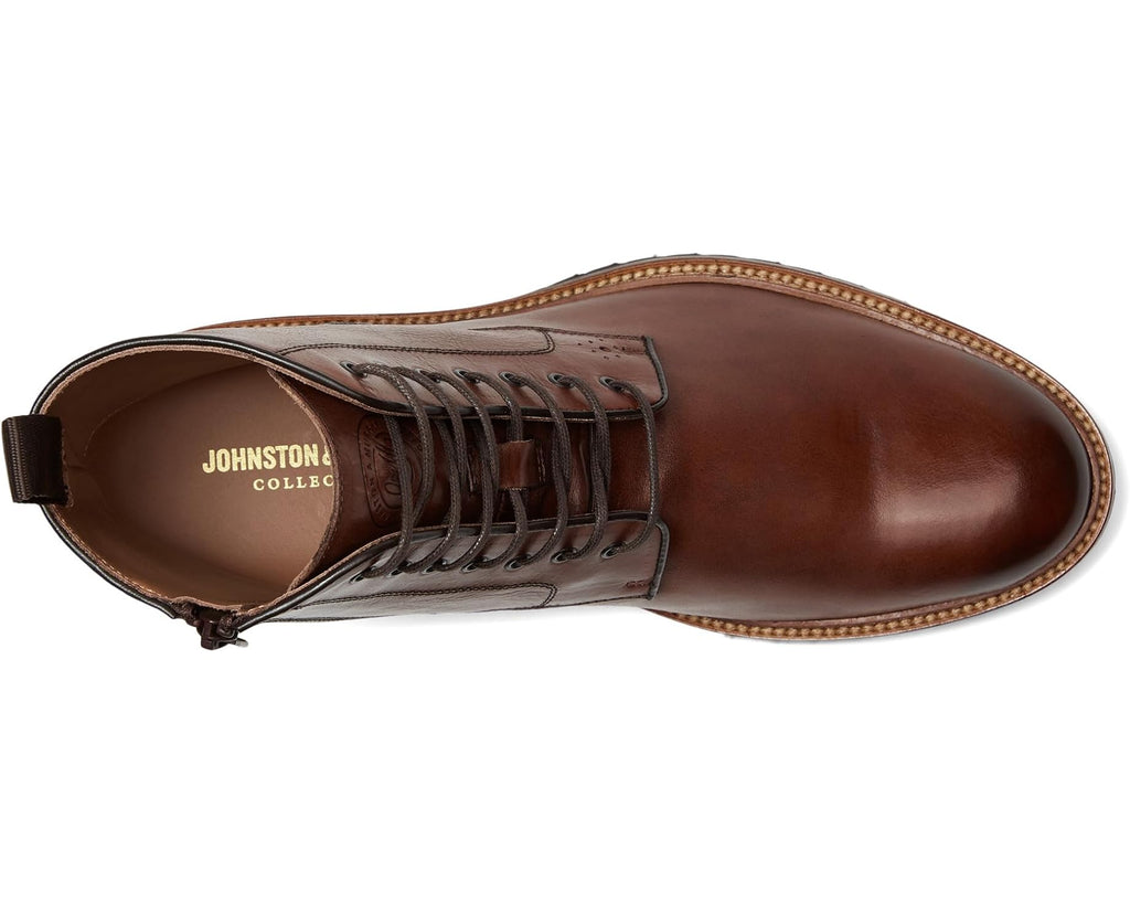 Men's Johnston & Murphy Collection Hartford Plain Toe Boots Tan Italian Calfskin