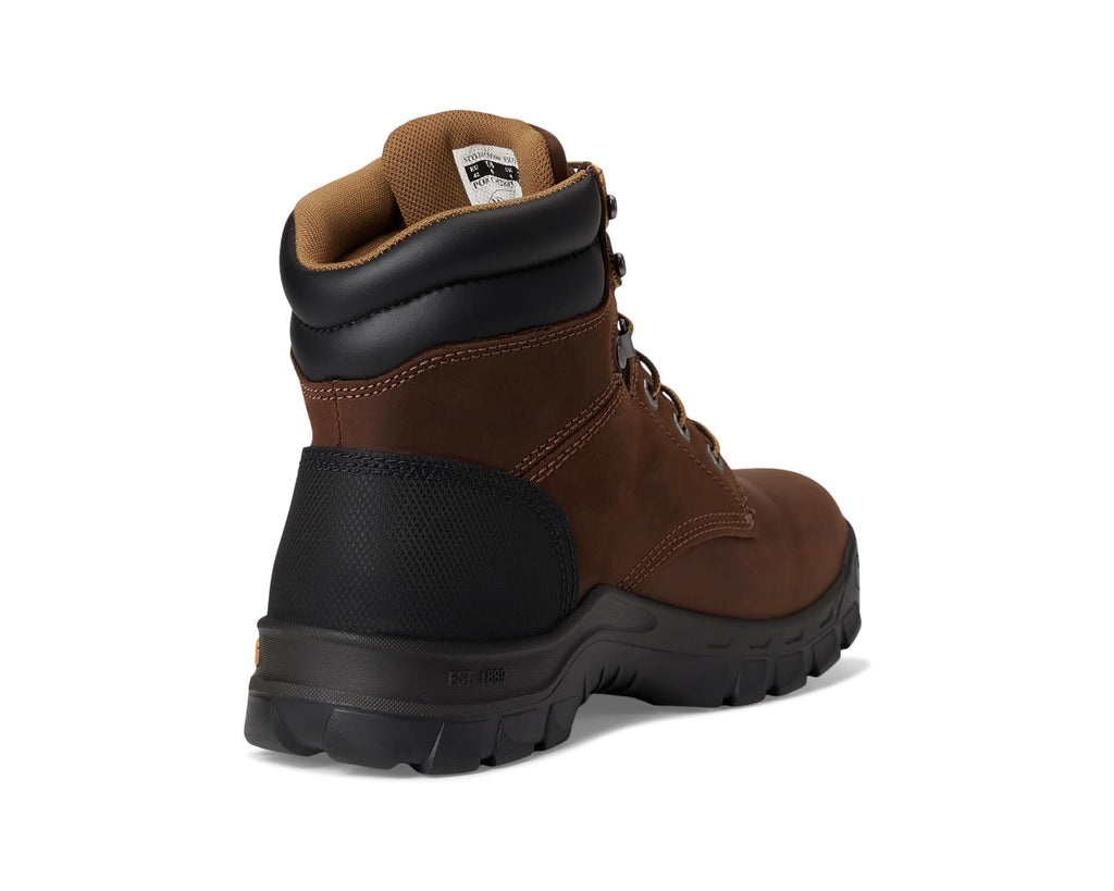 Men's Carhartt 6 Rugged Flex Soft Toe Work Boots Brown