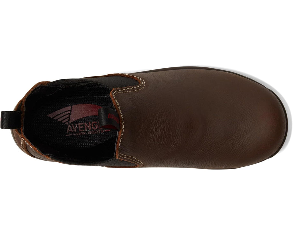 Men's Avenger Work Boots Foreman Chelsea CT Brown
