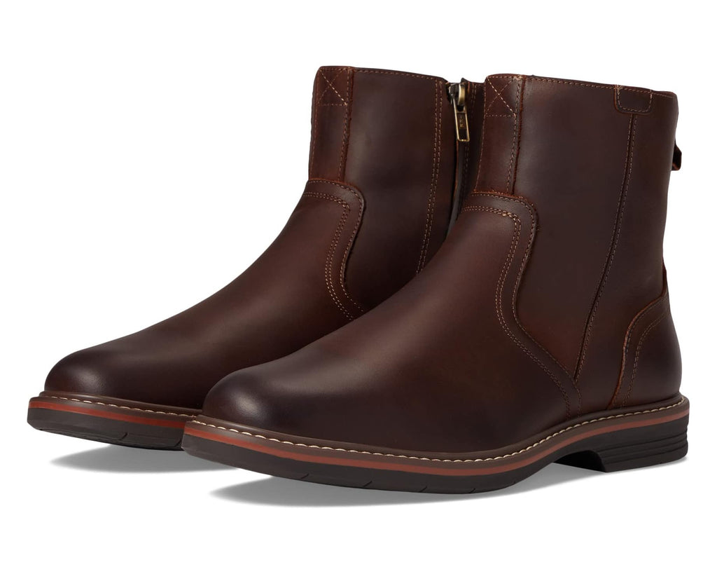 Men's Florsheim Norwalk Side Zip Boots Brown Crazy Horse