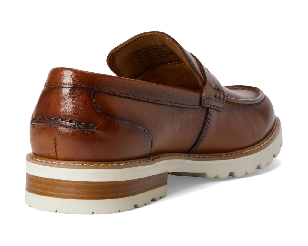 Men's Florsheim Renegade Moc Toe Penny Loafer Cognac Multi
