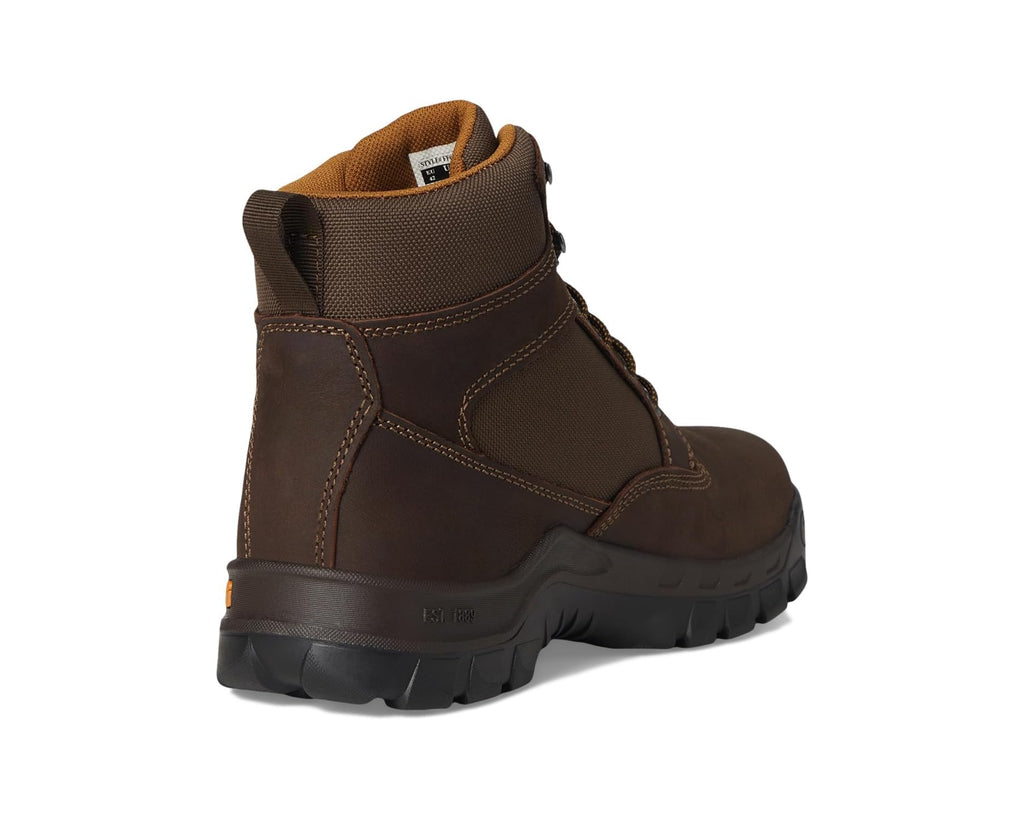 Men's Carhartt Rugged Flex 6 Waterproof Soft Toe Chocolate Brown Oil Tanned