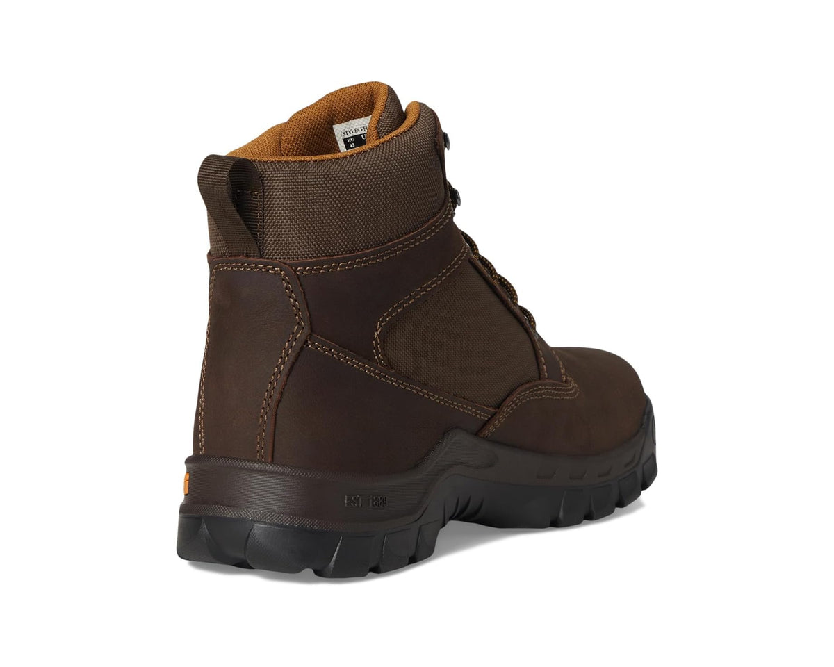 Men's Carhartt Rugged Flex 6 Waterproof Soft Toe Chocolate Brown Oil Tanned