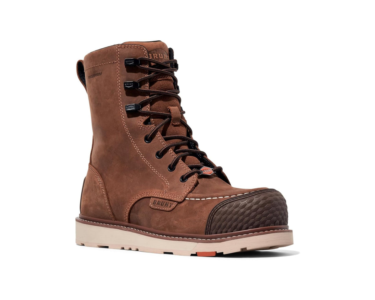 Men's BRUNT The Marin 8 BRUNT Toe Comp Toe Brown