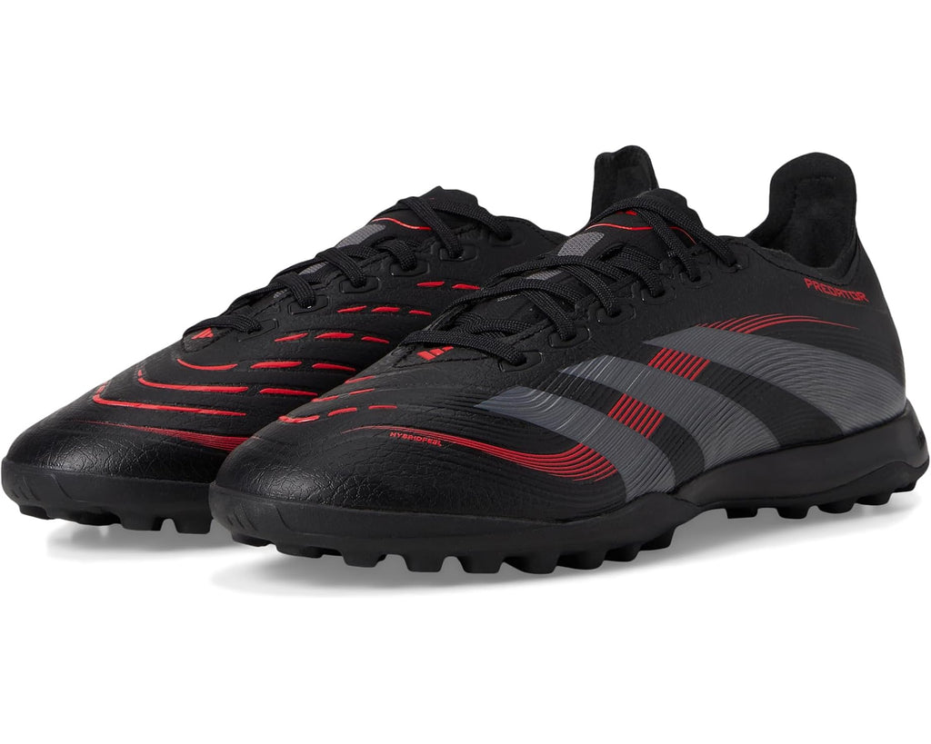Unisex adidas Predator League Turf Soccer Cleats Black/Grey/Lucid Red