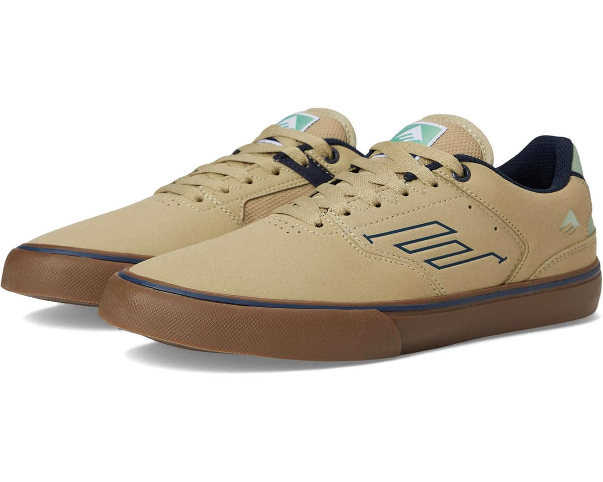 Men's Emerica The Low Vulc Tan/Blue/Green