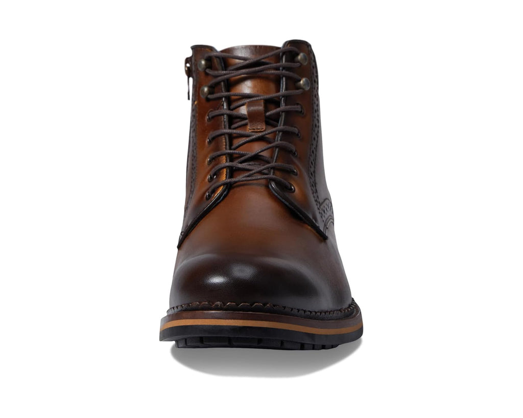 Men's Johnston & Murphy Connelly Plain Toe Boots Tan Full Grain