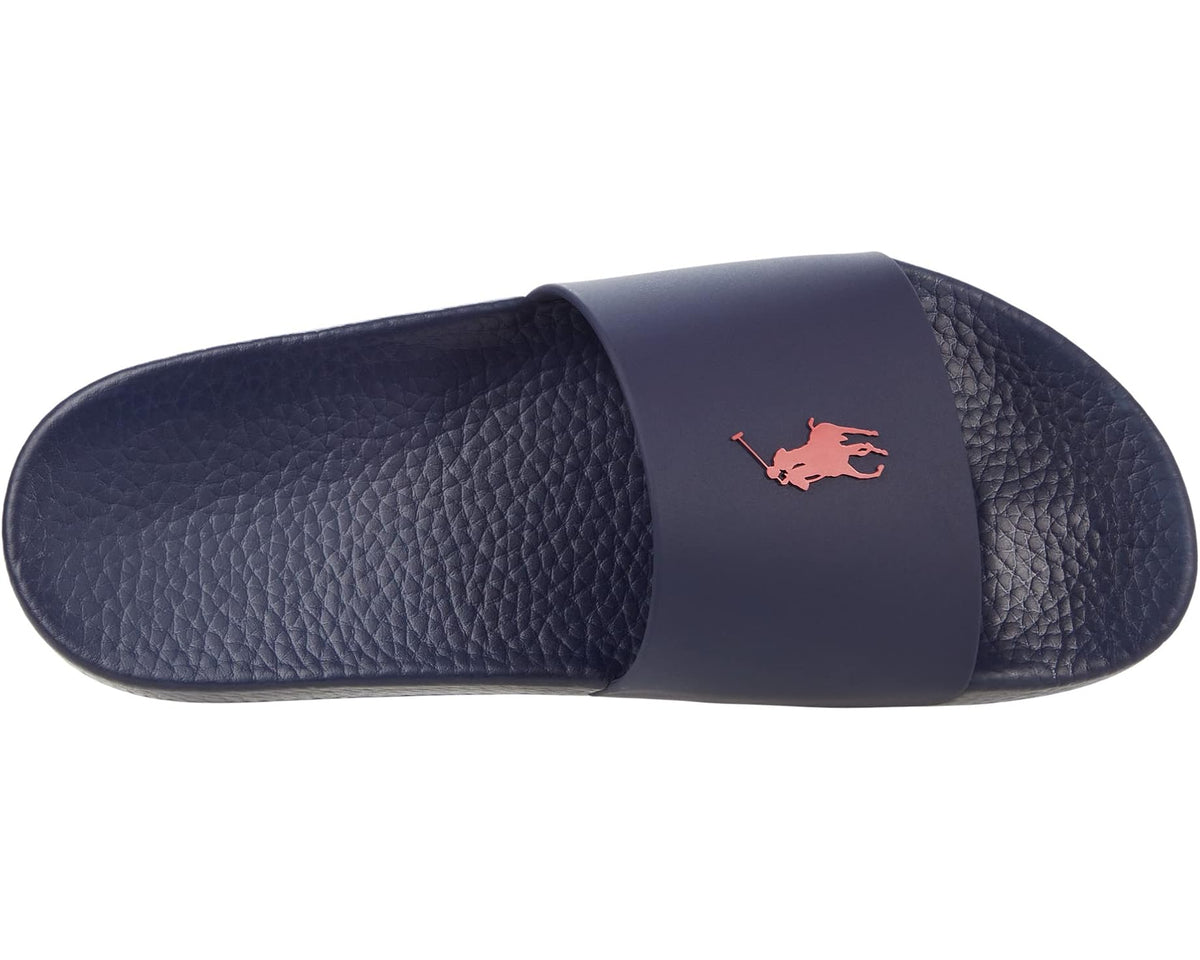 Men's Polo Ralph Lauren Polo Slide Sandals Navy/Red