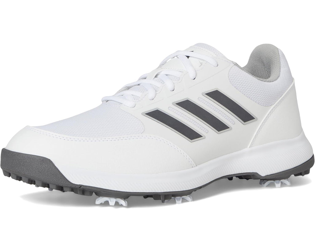 Men's adidas Golf Tech Response 3.0 Golf Shoes Footwear White/Dark Silver Metallic/Silver Metallic