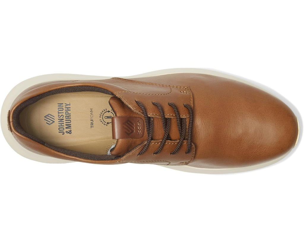 Men's Johnston & Murphy Amherst 2.0 Plain Toe Tan Full Grain