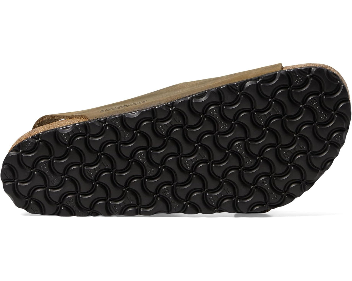 Unisex Birkenstock Milano - Leather Soft Footbed (Unisex) Faded Khaki Oiled Leather