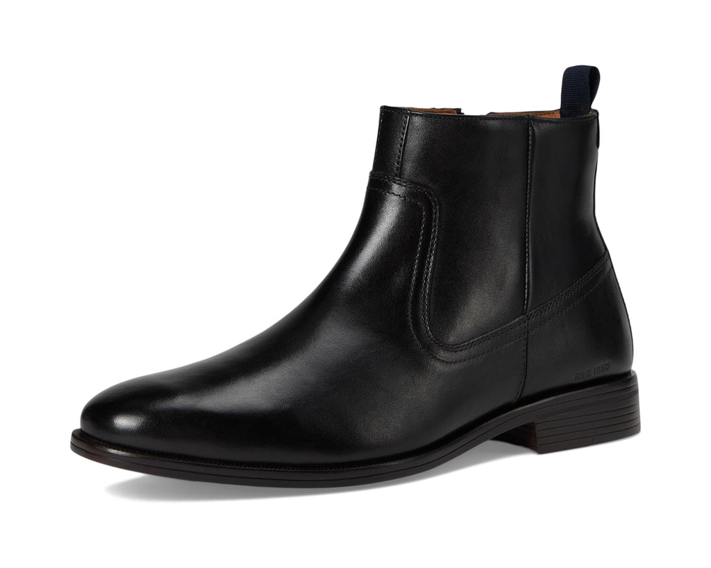 Men's Johnston & Murphy Reeve Zip Boots Black Full Grain