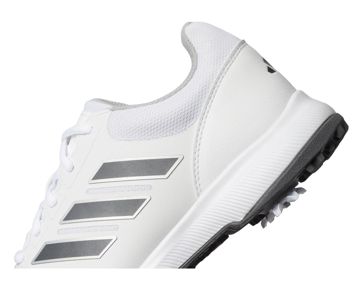 Men's adidas Golf Tech Response 3.0 Golf Shoes Footwear White/Dark Silver Metallic/Silver Metallic