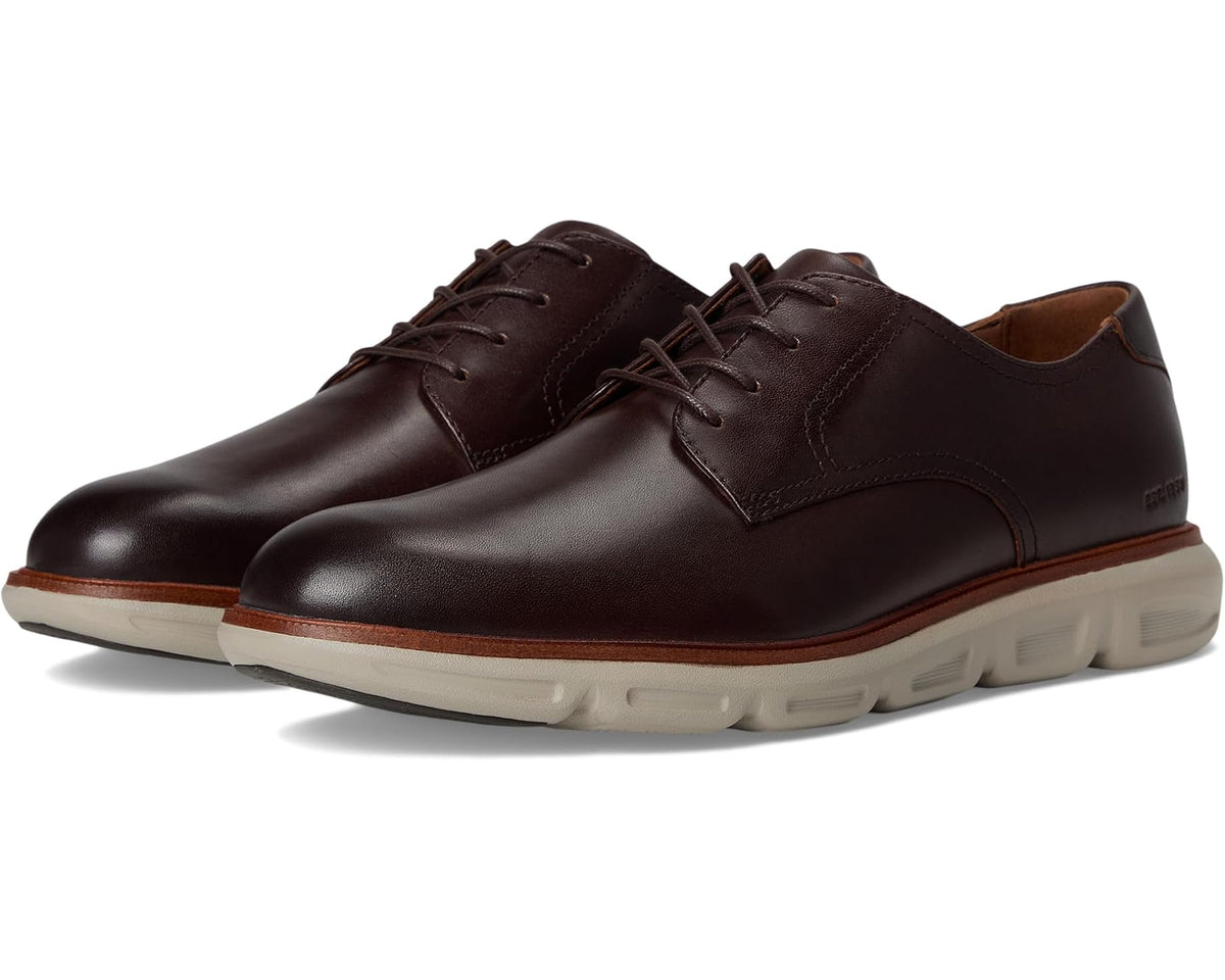 Men's Johnston & Murphy Larkin Plain Toe Mahogany Italian Calfskin
