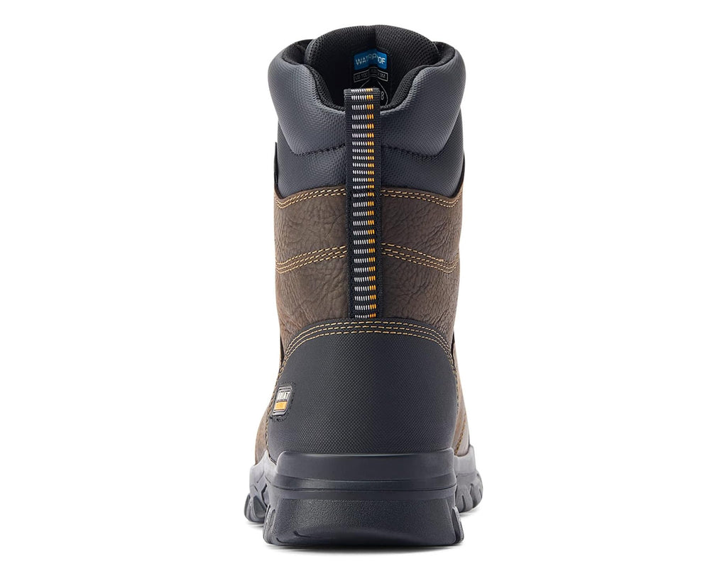 Men's Ariat Treadfast 8 Waterproof Work Boots Dark Brown