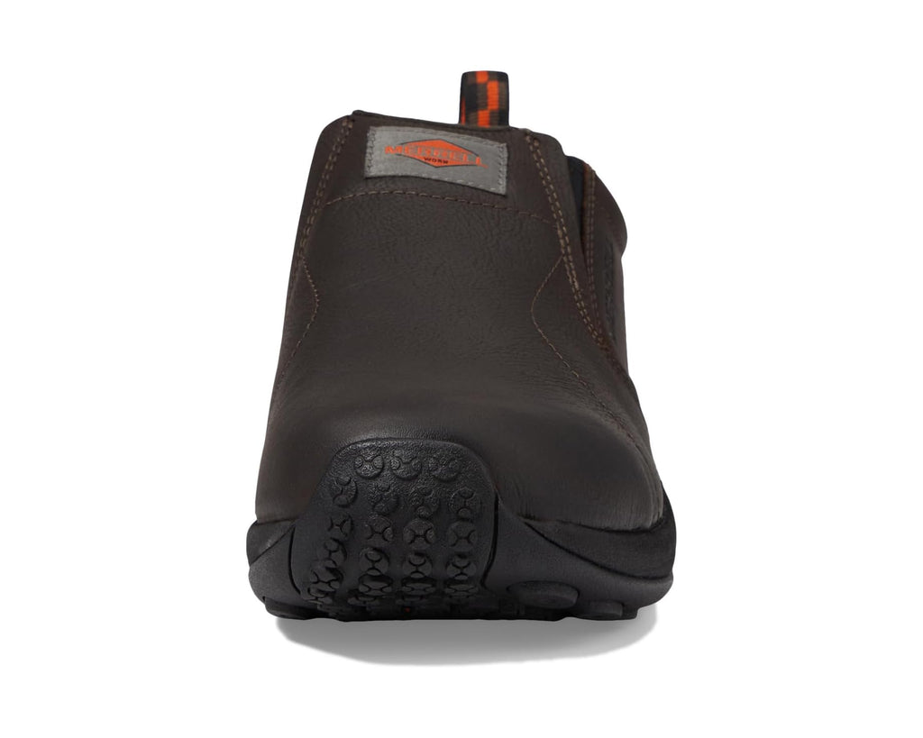 Men's Merrell Work Jungle Moc Leather Slip Resistant Espresso