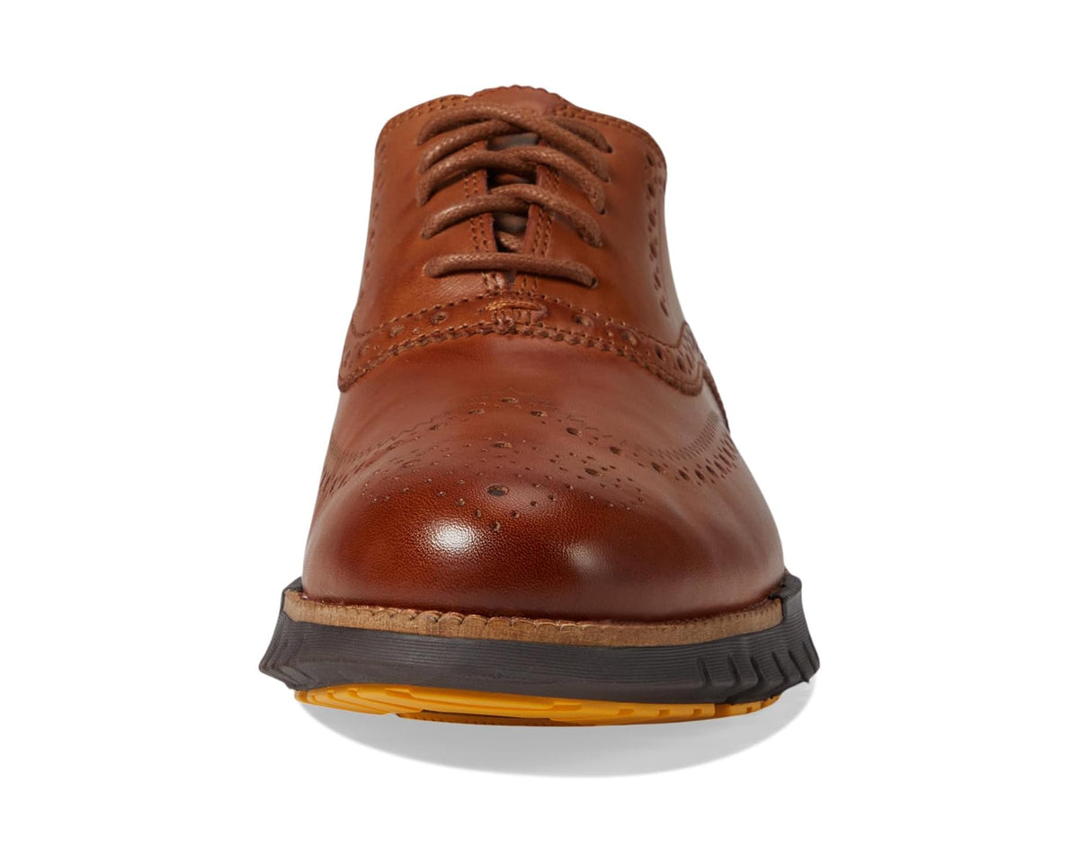 Men's Cole Haan Zerogrand Remastered Wing Tip Oxford Unlined British Tan/Java