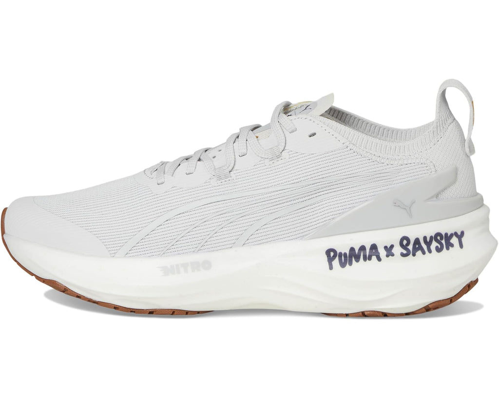 Men's PUMA Foreverrun Nitro 2 Saysky Running Shoes Feather Gray/Flat Light Gray