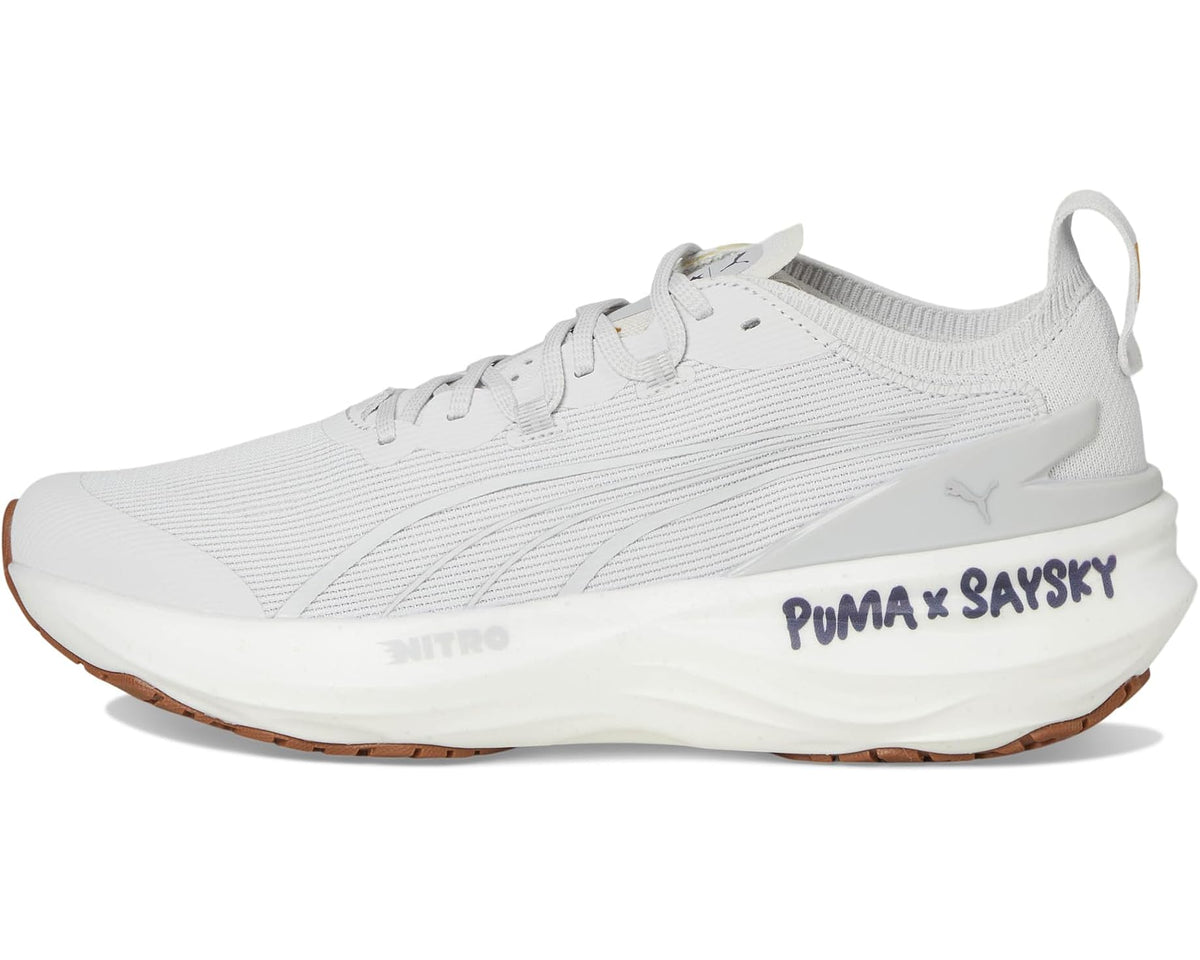 Men's PUMA Foreverrun Nitro 2 Saysky Running Shoes Feather Gray/Flat Light Gray