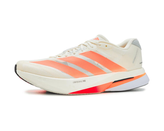 Men's adidas Adizero Boston 13 Running Shoes Off-White/Grey