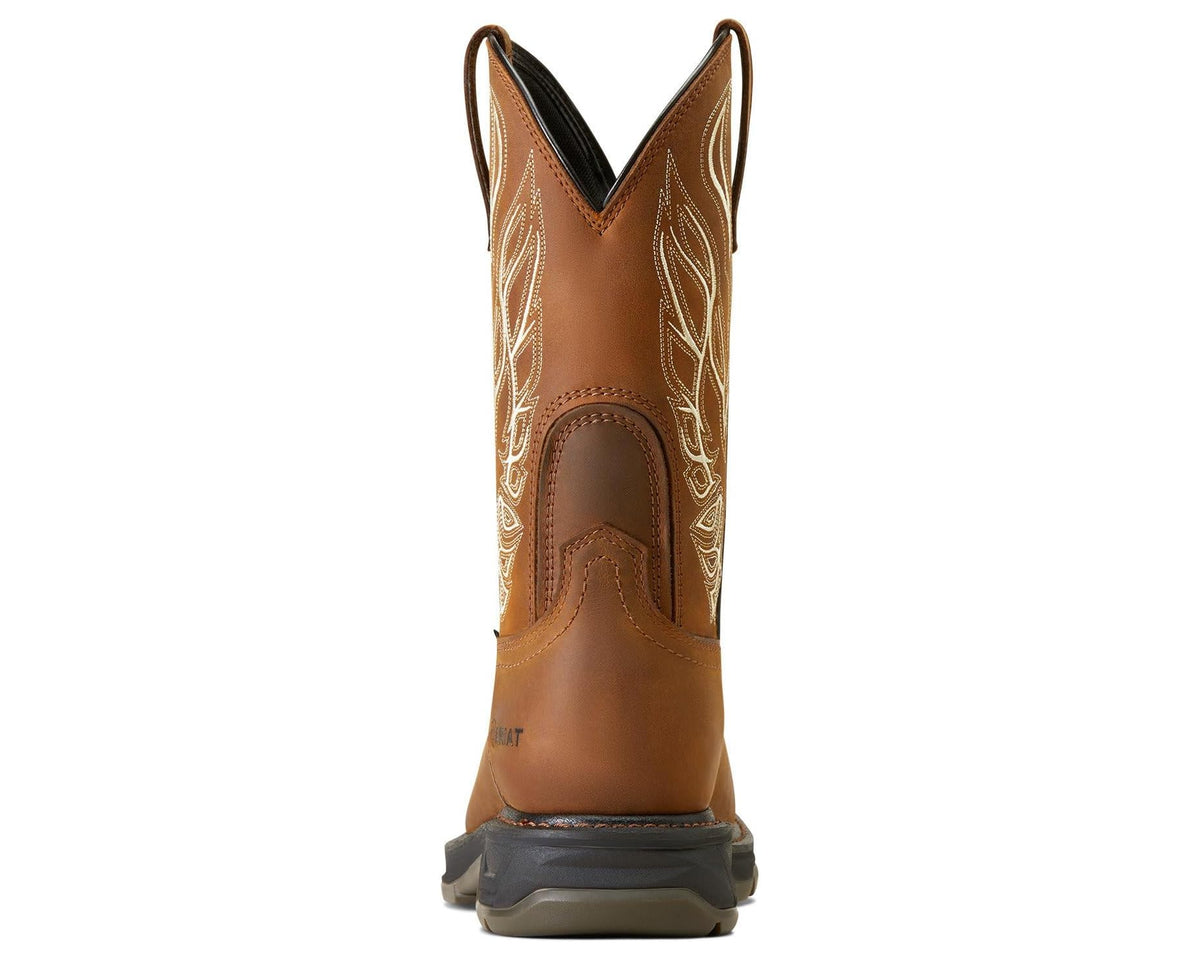 Men's Ariat WorkHog XT Phoenix Carbon Toe Work Boots Distressed Brown