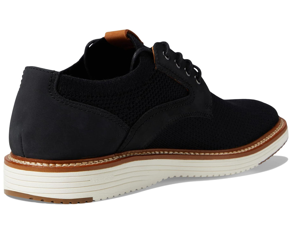 Men's Johnston & Murphy Upton Knit Plain Toe Black Knit