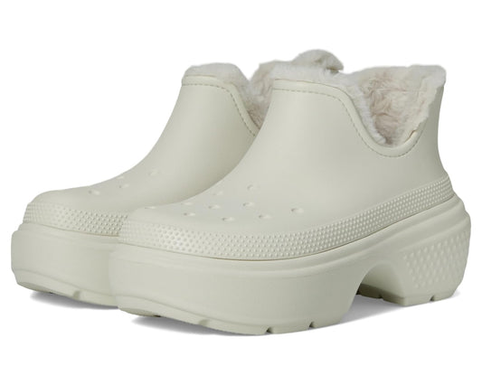 Unisex Crocs Stomp Lined Shorty Boots Linen/Linen