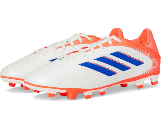 Unisex adidas Copa Club Pure 3 Firm/Multi Ground Soccer Cleats Off White/Lucid Blue/Signal Coral