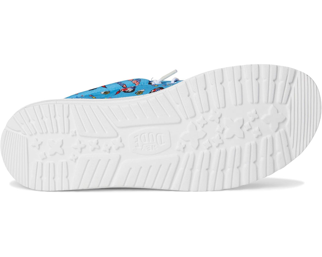 Men's Hey Dude Wally Americana Party Vista Blue/Multi